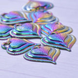 10PCS/Lot Love Heart Pendant Charm Alloy for Jewelry DIY