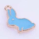 50 Pcs Rabbit Pendants for DIY Jewelry Making Supplies