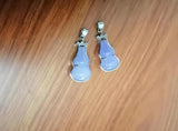 2PCS Purple Natural Jade Lagenaria Siceraria Pendants