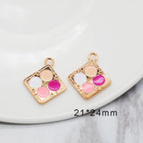 20pcs Makeup Smile Face Charms Pendant for DIY Jewelry