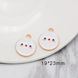 20pcs Makeup Smile Face Charms Pendant for DIY Jewelry