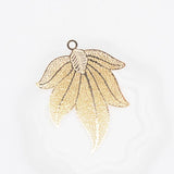 Brass Maple Leaf Pendant 50x40MM for Necklace Jewelry Making