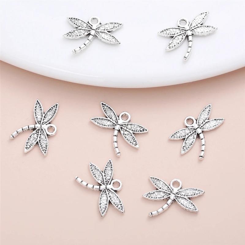 Dragonfly Charm Metal Accessories DIY Jewelry Making Pendant Bracelet Necklace