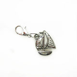 20pcs Sailing Boat Dangle Charms Lobster Clasp DIY Bracelet Pendants Jewelry