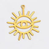 DIY Brass Electroplating Multi-color Devil Pendant Necklace Accessory