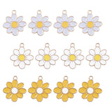Daisy Flower Pendant Charm Jewelry Enamel Pendants Keychain Necklace