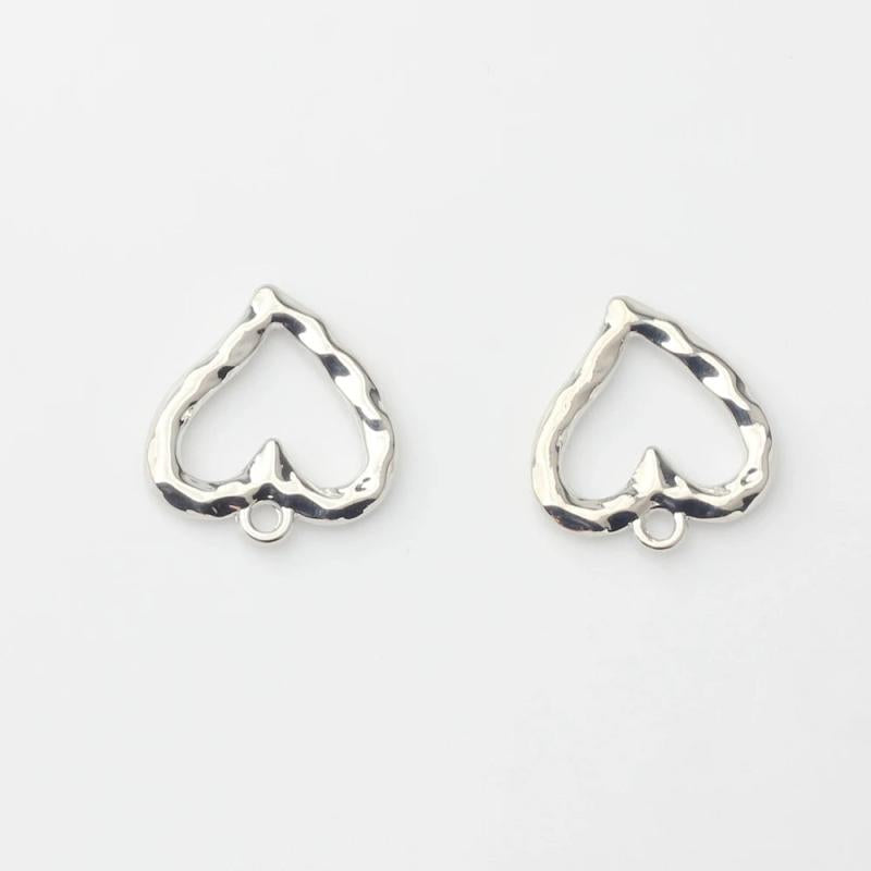 Hollow Heart Charms Pendant 10PCS/lot DIY Necklace Making Jewelry Findings