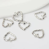Hollow Heart Charms Pendant 10PCS/lot DIY Necklace Making Jewelry Findings