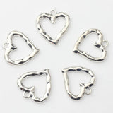 Hollow Heart Charms Pendant 10PCS/lot DIY Necklace Making Jewelry Findings
