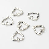 Hollow Heart Charms Pendant 10PCS/lot DIY Necklace Making Jewelry Findings