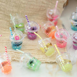 10pcs Mixed Fruit Juice Lemon Drink Cup Charms Pendant Earrings Keychain