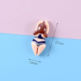 18 Pcs Swimming Man Resin Charms for Necklace Keychain DIY Making