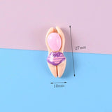 18 Pcs Swimming Man Resin Charms for Necklace Keychain DIY Making