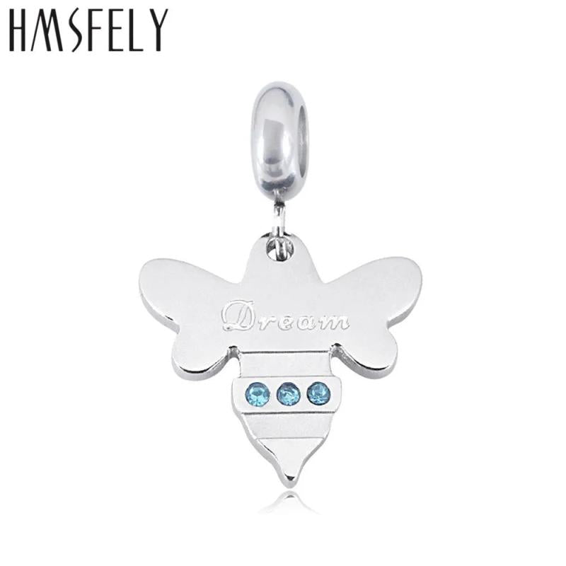 Crystal Bee Pendant DIY Bracelet Necklace Jewelry Making