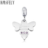 Crystal Bee Pendant DIY Bracelet Necklace Jewelry Making