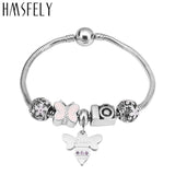 Crystal Bee Pendant DIY Bracelet Necklace Jewelry Making