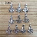 10pcs Antique Masonic Mason Symbol Charms for Jewelry Making