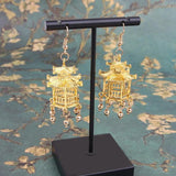 10Pcs 3D Chinese Architecture Alloy Charms Jewelry Making DIY Finding