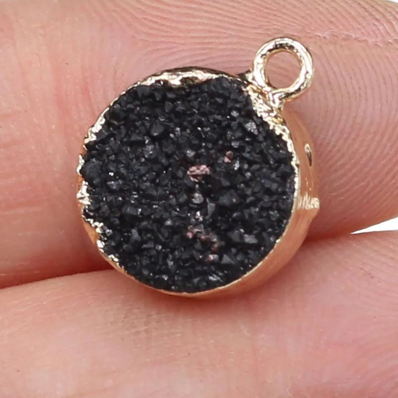 3 PCS Agates Pendant Charm Mixed DIY for Jewelry Making 12x16mm