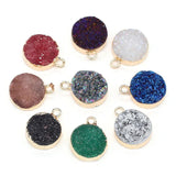 3 PCS Agates Pendant Charm Mixed DIY for Jewelry Making 12x16mm