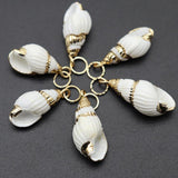 Natural Shell Pendant Snails Conch Charms Jewelry Making DIY Accessories