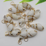 Natural Shell Pendant Snails Conch Charms Jewelry Making DIY Accessories