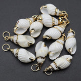 Natural Shell Pendant Snails Conch Charms Jewelry Making DIY Accessories