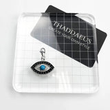 Vintage Turkey Eye Charm Pendant for Bracelet, Lucky Gift Jewelry Accessory