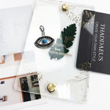 Vintage Turkey Eye Charm Pendant for Bracelet, Lucky Gift Jewelry Accessory