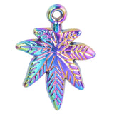 10pcs Maple Tree Leaf Charms Metal Pendant For Jewelry Making Earrings Crafts