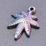 10pcs Maple Tree Leaf Charms Metal Pendant For Jewelry Making Earrings Crafts