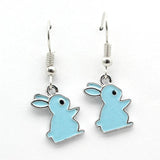 20Pcs Oil Bunny Charms for Jewelry Making Earrings Necklace Key Chains