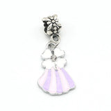 20Pcs Noble Skirt Charms Enamel Pendants for Jewelry Making