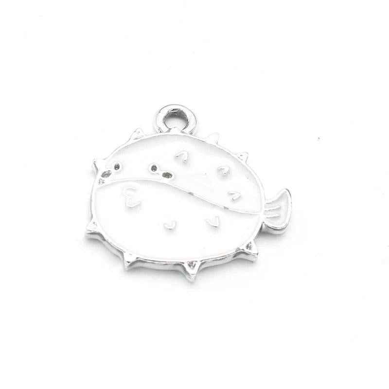 20Pcs Fish Charms Enamel Pendants for Jewelry Making