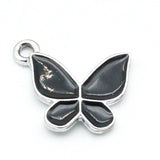 20Pcs Butterflies Charms Enamel Pendants for Jewelry Making Earrings Necklace