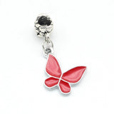 20Pcs Butterflies Charms Enamel Pendants for Jewelry Making Earrings Necklace