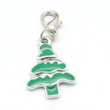 20Pcs Christmas Tree Charms Enamel Pendants for Jewelry Making