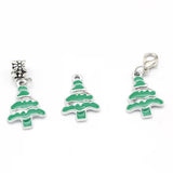 20Pcs Christmas Tree Charms Enamel Pendants for Jewelry Making