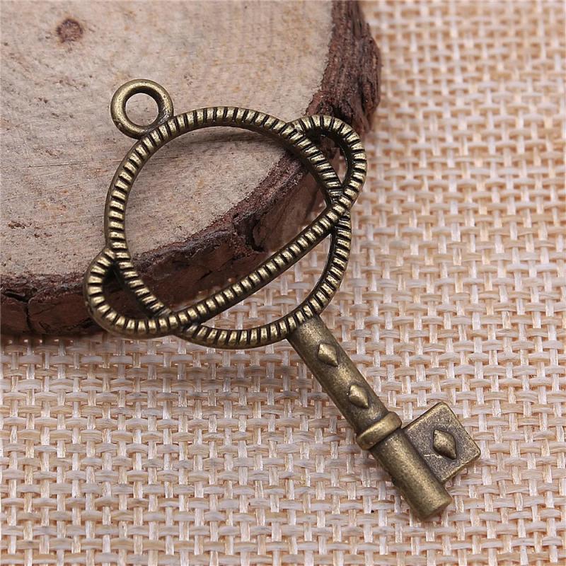 10pcs Metal Frame Charms 46x29mm Antique Silver/Bronze DIY Jewelry