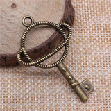 10pcs Metal Frame Charms 46x29mm Antique Silver/Bronze DIY Jewelry