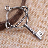 10pcs Metal Frame Charms 46x29mm Antique Silver/Bronze DIY Jewelry