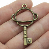 10pcs Metal Frame Charms 46x29mm Antique Silver/Bronze DIY Jewelry