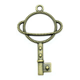 10pcs Metal Frame Charms 46x29mm Antique Silver/Bronze DIY Jewelry