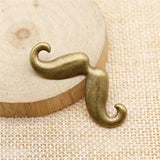 10pcs Antique Bronze Beard Charms for Jewelry Making