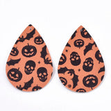 10 Pcs Halloween Teardrop Pendants Double Sided Charms for Jewelry Making