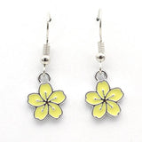 20Pcs Cherry Blossoms Enamel Charms for Jewelry Making