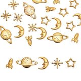 25Pcs Space Theme Alloy Epoxy Mold Cabochons Slime Charms for Jewelry Making