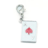 20Pcs Poker Aces Charms Enamel Pendants for Jewelry Making