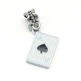 20Pcs Poker Aces Charms Enamel Pendants for Jewelry Making