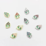 Enamel Flower Rose Charm 10pcs/lot DIY Necklace Making